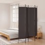 Divider screen with 4 brown fabric panels 160x220 cm by vidaXL, Room dividers - Ref: Foro24-350167, Price: 36,20 €, Discount: %