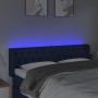 Kopfteil aus blauem Stoff mit LED 163x16x78/88 cm von vidaXL, Kopf- und Fußteile - Ref: Foro24-3123584, Preis: 91,46 €, Rabat...