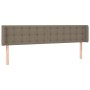 Cabecero con LED de tela gris taupe 183x16x78/88 cm de vidaXL, Cabeceros y pies de cama - Ref: Foro24-3123688, Precio: 86,26 ...