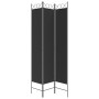 Divider screen with 3 black fabric panels 120x220 cm by vidaXL, Room dividers - Ref: Foro24-350165, Price: 32,99 €, Discount: %