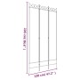 Divider screen with 3 black fabric panels 120x220 cm by vidaXL, Room dividers - Ref: Foro24-350165, Price: 32,99 €, Discount: %