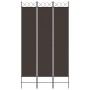 Brown fabric 3-panel divider screen 120x220 cm by vidaXL, Room dividers - Ref: Foro24-350163, Price: 32,74 €, Discount: %