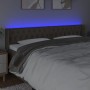 Cabecero con LED de tela gris taupe 183x16x78/88 cm de vidaXL, Cabeceros y pies de cama - Ref: Foro24-3123590, Precio: 102,09...