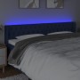 Blue fabric headboard with LED 203x16x78/88 cm by vidaXL, Headboards and footboards - Ref: Foro24-3123600, Price: 98,16 €, Di...