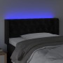 Kopfteil aus schwarzem Samt mit LED 93x16x78/88 cm von vidaXL, Kopf- und Fußteile - Ref: Foro24-3123610, Preis: 65,56 €, Raba...