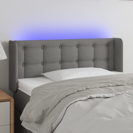 Dark gray fabric headboard with LED 83x16x78/88 cm by vidaXL, Headboards and footboards - Ref: Foro24-3123645, Price: 63,99 €...