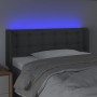 Dark gray fabric headboard with LED 83x16x78/88 cm by vidaXL, Headboards and footboards - Ref: Foro24-3123645, Price: 63,99 €...