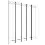 Divider screen with 5 white fabric panels 200x220 cm by vidaXL, Room dividers - Ref: Foro24-350170, Price: 55,61 €, Discount: %