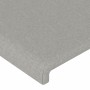 Light gray fabric headboard with LED 103x16x118/128 cm by vidaXL, Headboards and footboards - Ref: Foro24-3123758, Price: 83,...