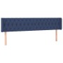 Cabecero con LED de tela azul 183x16x78/88 cm de vidaXL, Cabeceros y pies de cama - Ref: Foro24-3123592, Precio: 95,99 €, Des...