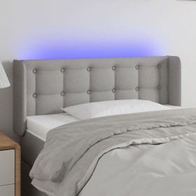 Light gray fabric headboard with LED 103x16x78/88 cm by vidaXL, Headboards and footboards - Ref: Foro24-3123660, Price: 61,11...