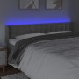 Light gray velvet headboard with LED 163x16x78/88 cm by vidaXL, Headboards and footboards - Ref: Foro24-3123724, Price: 82,01...