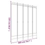 Divider screen with 5 white fabric panels 200x220 cm by vidaXL, Room dividers - Ref: Foro24-350170, Price: 55,61 €, Discount: %