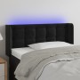 Black velvet headboard with LED 103x16x78/88 cm by vidaXL, Headboards and footboards - Ref: Foro24-3123714, Price: 60,83 €, D...