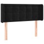 Black velvet headboard with LED 103x16x78/88 cm by vidaXL, Headboards and footboards - Ref: Foro24-3123714, Price: 60,83 €, D...