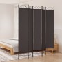 Divider screen with 5 brown fabric panels 200x220 cm by vidaXL, Room dividers - Ref: Foro24-350171, Price: 41,99 €, Discount: %