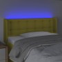 Cabecero con LED de tela verde 103x16x78/88 cm de vidaXL, Cabeceros y pies de cama - Ref: Foro24-3123667, Precio: 50,53 €, De...