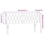 Kopfteil aus cremefarbenem Stoff mit LED 163x16x78/88 cm von vidaXL, Kopf- und Fußteile - Ref: Foro24-3123583, Preis: 91,99 €...