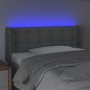 Kopfteil aus hellgrauem Stoff mit LED 93x16x78/88 cm von vidaXL, Kopf- und Fußteile - Ref: Foro24-3123652, Preis: 65,55 €, Ra...