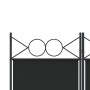 4-panel black fabric room divider screen 160x220 cm by vidaXL, Room dividers - Ref: Foro24-350169, Price: 31,79 €, Discount: %