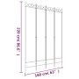 4-panel black fabric room divider screen 160x220 cm by vidaXL, Room dividers - Ref: Foro24-350169, Price: 31,79 €, Discount: %