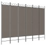 Six-panel room divider in anthracite gray fabric, 240x200 cm. by vidaXL, Room dividers - Ref: Foro24-350160, Price: 42,87 €, ...