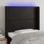 Kopfteil mit LED aus schwarzem Kunstleder 83x16x118/128 cm von vidaXL, Kopf- und Fußteile - Ref: Foro24-3123840, Preis: 78,99...