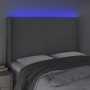 Light gray fabric headboard with LED 147x16x118/128 cm by vidaXL, Headboards and footboards - Ref: Foro24-3123766, Price: 125...