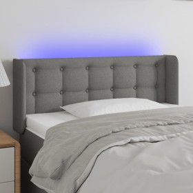 Kopfteil aus dunkelgrauem Stoff mit LED-Leuchten, 93 x 16 x 78/88 cm von vidaXL, Kopf- und Fußteile - Ref: Foro24-3123653, Pr...