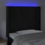 Kopfteil aus schwarzem Samt mit LED 83x16x118/128 cm von vidaXL, Kopf- und Fußteile - Ref: Foro24-3123800, Preis: 94,74 €, Ra...