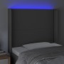 Kopfteil mit LED-grauem Kunstleder 103x16x118/128cm von vidaXL, Kopf- und Fußteile - Ref: Foro24-3123856, Preis: 81,05 €, Rab...