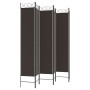 Divider screen with 6 brown fabric panels 240x220 cm by vidaXL, Room dividers - Ref: Foro24-350175, Price: 51,99 €, Discount: %