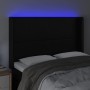 Cabecero con LED cuero sintético negro 147x16x118/128 cm de vidaXL, Cabeceros y pies de cama - Ref: Foro24-3123858, Precio: 1...