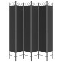 Divider screen with 6 black fabric panels 240x220 cm by vidaXL, Room dividers - Ref: Foro24-350177, Price: 50,66 €, Discount: %