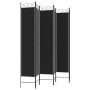 Divider screen with 6 black fabric panels 240x220 cm by vidaXL, Room dividers - Ref: Foro24-350177, Price: 50,66 €, Discount: %