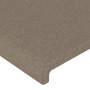 Cabecero con LED de tela gris taupe 203x16x118/128 cm de vidaXL, Cabeceros y pies de cama - Ref: Foro24-3123794, Precio: 147,...