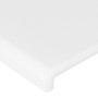 Headboard with LED white synthetic leather 203x16x118/128 cm by vidaXL, Headboards and footboards - Ref: Foro24-3123877, Pric...