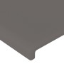 Headboard with LED gray synthetic leather 147x16x118/128cm by vidaXL, Headboards and footboards - Ref: Foro24-3123862, Price:...