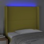 Kopfteil aus grünem Stoff mit LED 103x16x118/128 cm von vidaXL, Kopf- und Fußteile - Ref: Foro24-3123905, Preis: 76,99 €, Rab...