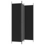 Three-panel black fabric room divider screen 150x200 cm by vidaXL, Room dividers - Ref: Foro24-350181, Price: 46,25 €, Discou...