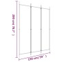 Three-panel black fabric room divider screen 150x200 cm by vidaXL, Room dividers - Ref: Foro24-350181, Price: 46,25 €, Discou...