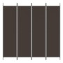 Four-panel brown fabric room divider 200x200 cm by vidaXL, Room dividers - Ref: Foro24-350183, Price: 36,53 €, Discount: %