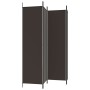 Four-panel brown fabric room divider 200x200 cm by vidaXL, Room dividers - Ref: Foro24-350183, Price: 36,53 €, Discount: %