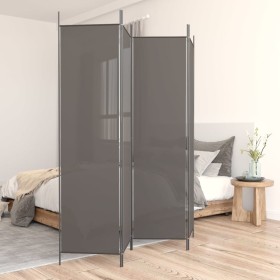 Divider screen with 4 anthracite gray fabric panels 200x200 cm by vidaXL, Room dividers - Ref: Foro24-350184, Price: 38,12 €,...