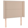 Headboard with LED cappuccino synthetic leather 103x16x118/128cm by vidaXL, Headboards and footboards - Ref: Foro24-3123997, ...