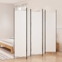 Divider screen with 5 white fabric panels 250x200 cm by vidaXL, Room dividers - Ref: Foro24-350186, Price: 44,99 €, Discount: %