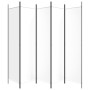 Divider screen with 5 white fabric panels 250x200 cm by vidaXL, Room dividers - Ref: Foro24-350186, Price: 44,99 €, Discount: %