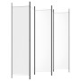 Divider screen with 5 white fabric panels 250x200 cm by vidaXL, Room dividers - Ref: Foro24-350186, Price: 44,99 €, Discount: %