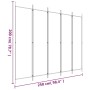 Divider screen with 5 white fabric panels 250x200 cm by vidaXL, Room dividers - Ref: Foro24-350186, Price: 44,99 €, Discount: %