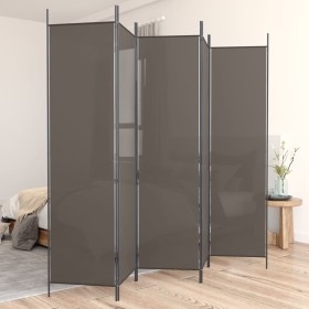 Five-panel room divider in anthracite gray fabric, 250x200 cm. by vidaXL, Room dividers - Ref: Foro24-350188, Price: 37,99 €,...